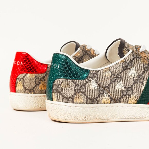 Gucci Ace GG Supreme Monogram Bee Sneakers - Picture 8 of 12
